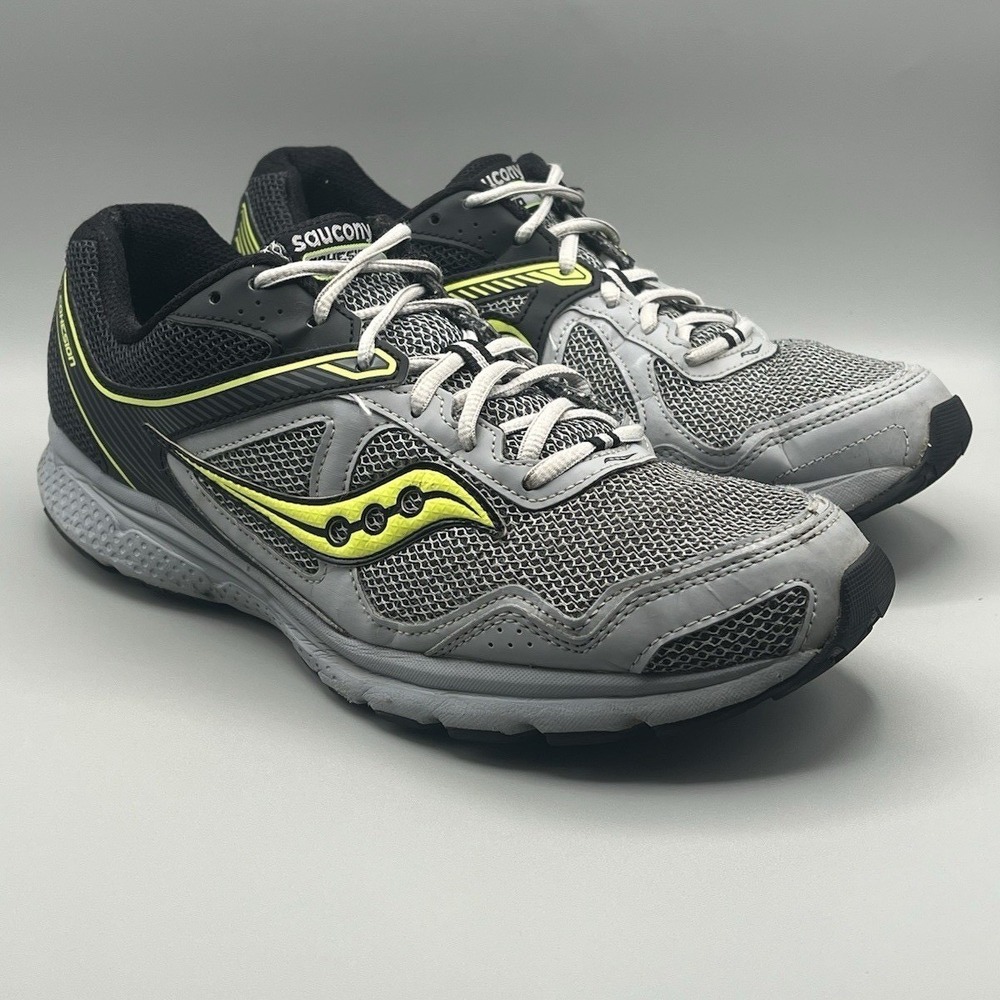 Saucony Cohesion 10 Gray Green Running Shoes - Men's Size 11.5 USED